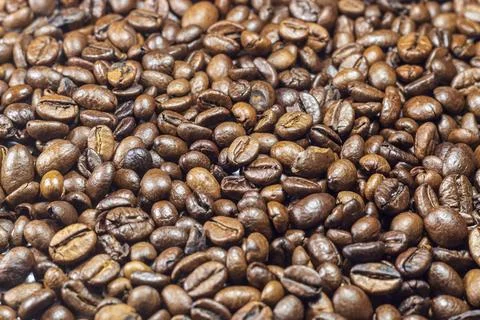 Coffee beans, texture, pattern, background Foto stock