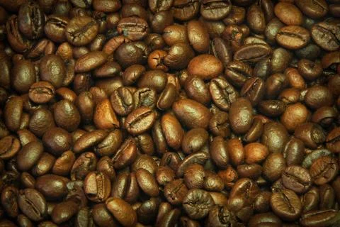 Coffee beans texture Stock Photos