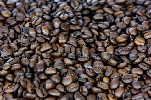 Coffee beans texture Stock Photos