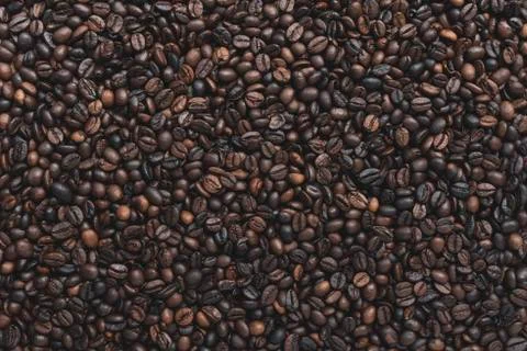 Coffee beans texture. Stock Photos