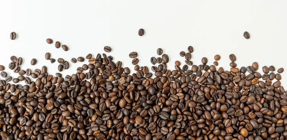 Coffee beans texture. Stock Photos