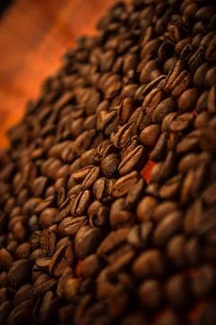 Coffee beans texture Stock Photos