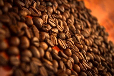 Coffee beans texture Stock Photos