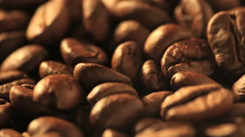 Coffee beans tracking shot studio Vídeo Stock 24782315