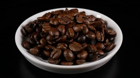 Coffee beans turning Stock Footage 48430865