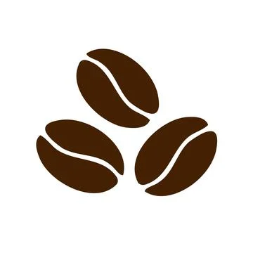 Coffee beans. Vector coffee bean icon. Logo, sign, icon Stock Illustration