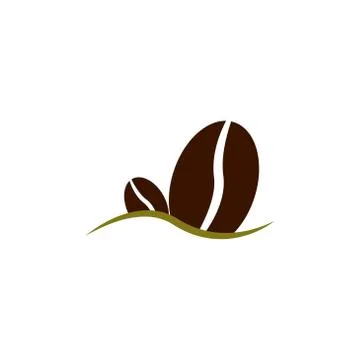 Coffee beans vector design template illustration Stock Illustration