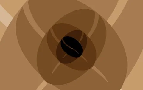 Coffee beans - vector pattern 库存插图