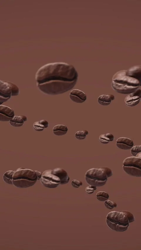 Coffee beans vortex background video Stock Footage 279146797