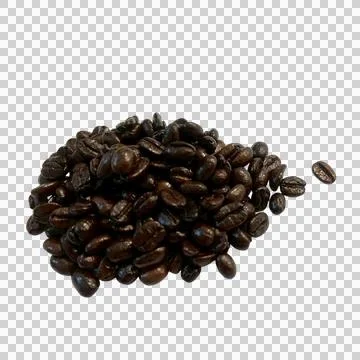 Coffee beans on white background-2 Stock-Fotos