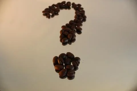 Coffee beans on a white background Stock Illustration