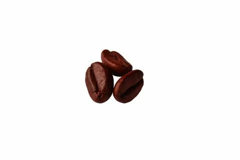 Coffee beans on a white background, insulators Foto stock
