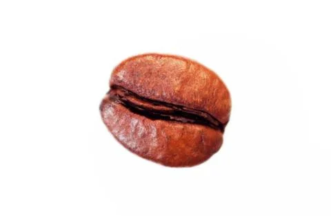 Coffee beans on a white background macro Foto stock