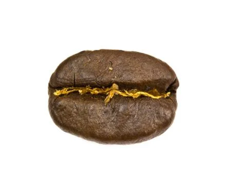 Coffee beans on white background Stock Photos