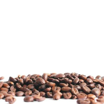 Coffee beans on a white background Foto stock