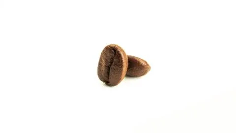 Coffee beans on white background. Stock Photos