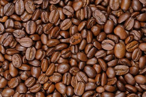Coffee beans on a white background Stock-Fotos