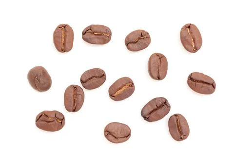 Coffee beans on white background 写真素材