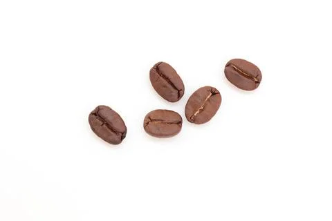Coffee beans on white background 写真素材