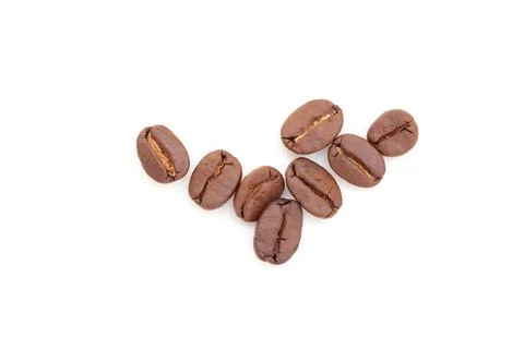 Coffee beans on white background Stock-Fotos