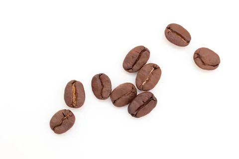 Coffee beans on white background 写真素材
