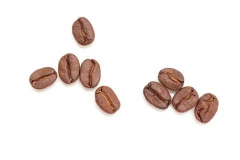 Coffee beans on white background Фото