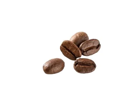 Coffee beans on white. Stock Photos