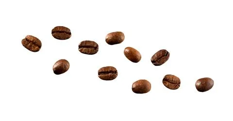Coffee beans on white. 스톡 사진