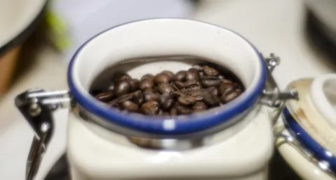 Coffee beans'r ready for use Stock Photos