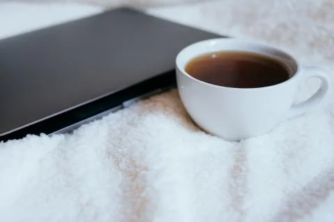 Coffee in bed Stock Photos