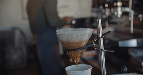 Coffee Being Made By Barista 스톡 동영상 105367248