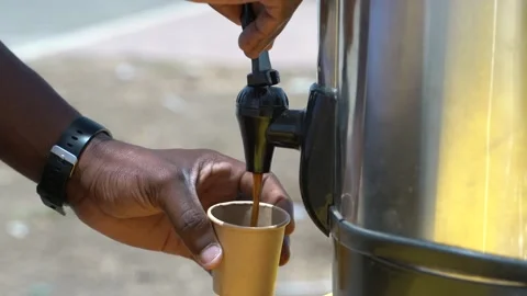 Coffee being served at an event Stock Footage 219762244