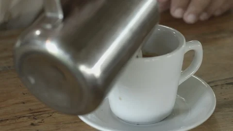 Coffee being served Stock Footage 90659598