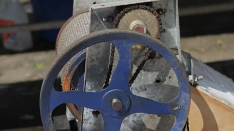Coffee berries and manufacturing machine Stock Footage 290163972