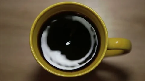 Coffee beverage in a cup Stock Footage 63860308