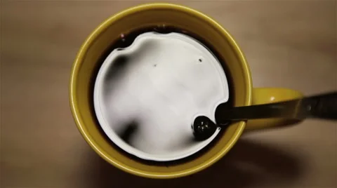 Coffee beverage in a cup Stock Footage 63861639