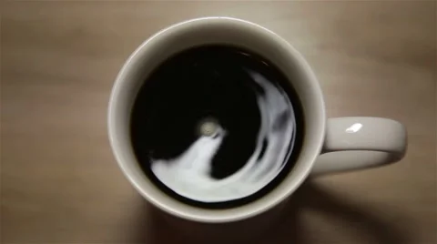 Coffee beverage in a cup Stock Footage 63862195