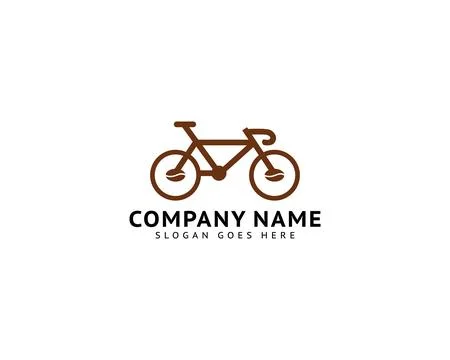 Coffee bicycle logo vector illustration Stock Illustration