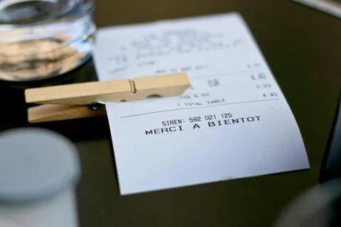 Coffee bill Stock Photos