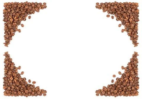 Coffee border Stock Photos