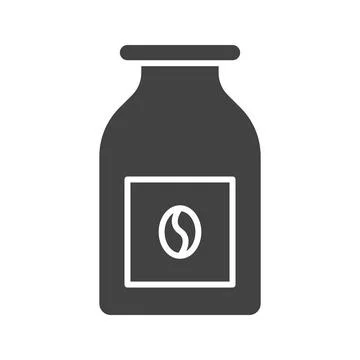 Coffee bottle icon vector image. Stock Illustration