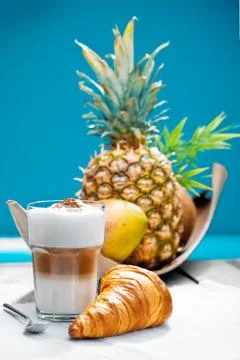 Coffee break at the beach Stock Photos