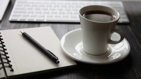 Coffee break - closeup shot Stock Footage 71454228