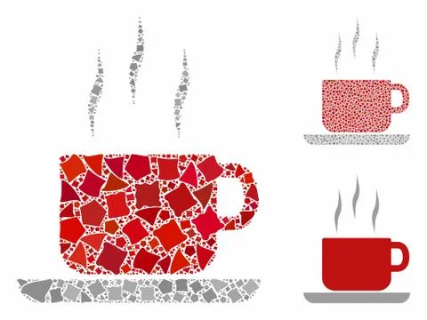 Coffee break Composition Icon of Ragged Parts イラスト素材
