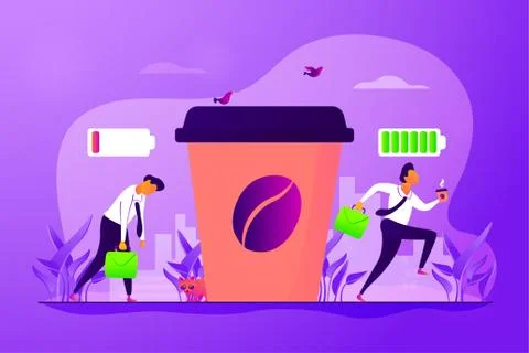 Coffee break concept vector illustration Illustrazione stock