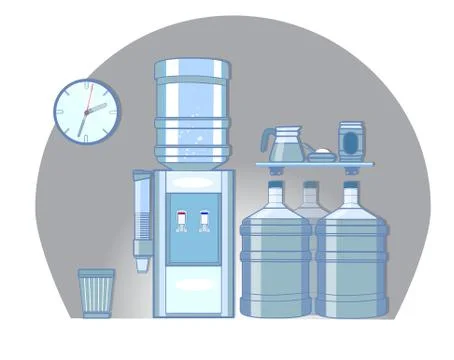 Coffee break corner Stock Illustration