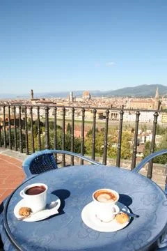 Coffee break in Florence Stock Photos