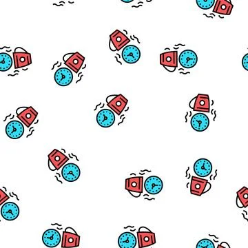 Coffee break forum vector seamless pattern Illustrazione stock