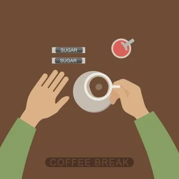 Coffee break Stock Illustration