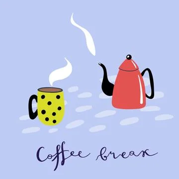 Coffee break Stock Illustration